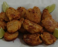 Bolinho de arroz com calabresa