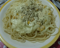 Espaguete com molho de queijo