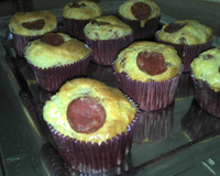 Cupcake salgado de calabresa