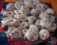 Biscoitos de maisena com coco e chocolate do Lúcio Cezar