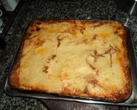 Lasanha de massa de pastel