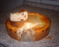 Torta de ricota com passas light