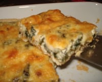Quiche de espinafre e mussarela