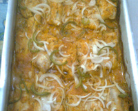 Filé de peixe assado