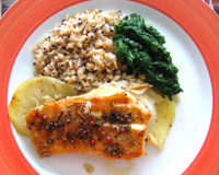 Salmão no forno embrulhadinho