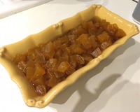 Doce de abóbora em pedaços