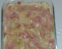 Batata de forno com frango rápida