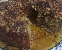 Bolo de banana com aveia