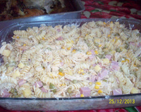 Macarrão gelado de frango