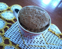 Bolo de farinha integral na caneca