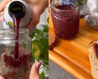 Você faz geleia de uva com apenas dois ingredientes e sem precisar ir ao fogo!