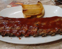 Costelinha de porco na grelha