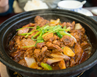 Frango com açafrão