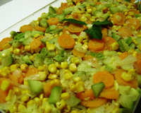 Quiche de carne moída à jardineira