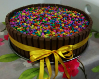 Bolo de Kit Kat à minha moda