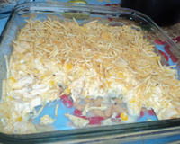 Fricassé de frango com abobrinha