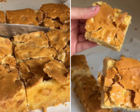 O brownie tradicional ficou para trás: esta versão de chocolate branco com casquinha crocante vai te conquistar