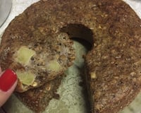 Bolo de banana com granola sem açúcar