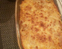 Macarrão com queijo assado