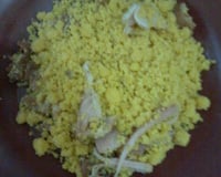 Fubá suado com queijo