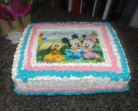 Bolo de festa confeitado fácil