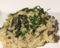 Risoto com filé mignon e queijo gorgonzola