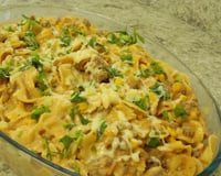 Macarrão na pressão com carne moída