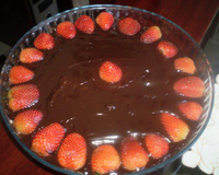 Bombom aberto de morango