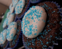 Cupcake de chocolate no micro-ondas