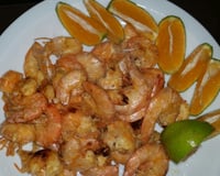 Camarão na pressão (no alho e óleo)