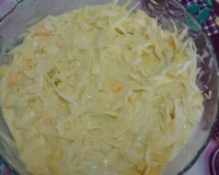 Salada de repolho com abacaxi e manga