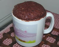 Bolo de chocolate na caneca