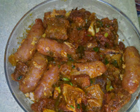 Costela com linguiça na panela de pressão