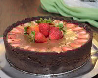 Torta de morango com chocolate