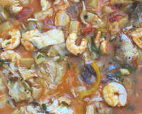 Moqueca de peixe agridoce