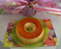 Pudim de leite em pó com coco