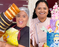 Rayssa Neves, confeiteira que viralizou com bolos estruturados: "Fui me desafiando, estudando para entender o que funcionava e as pessoas passaram a me ver como uma referência"