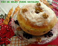 Pão de milho verde Natalino