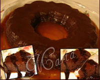 Pudim de chocolate no microondas