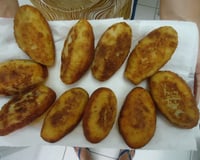 Bolinho de batata recheado com carne moída