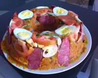 Cuscuz à paulista de linguiça calabresa