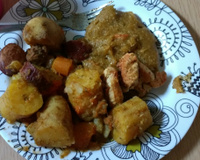 Cozido de frango com pirão