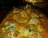 Nhoque recheado com mussarela