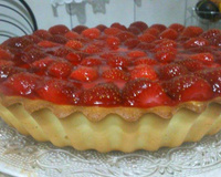 Torta de morango com iogurte