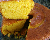 Bolo de fubá com milho