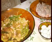 Macarrão com legumes