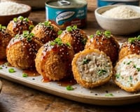 Fim de mês e delivery não combinam, então que tal aprender a fazer essa bolinha de sushi com atum enlatado muito fácil?
