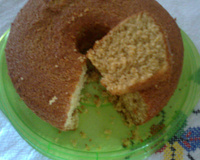 Bolo de aveia com laranja