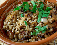 Arroz com lentilha para o Ano-Novo