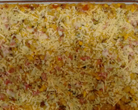 Polenta recheada delícia